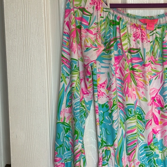 Lilly Pulitzer Lana Skort Romper Pop Up Lilly of the Jungle Floral Stretch XS - Picture 7 of 13